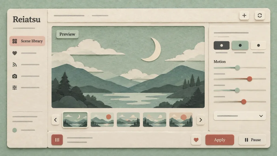 Reiatsu — paper interface illustration